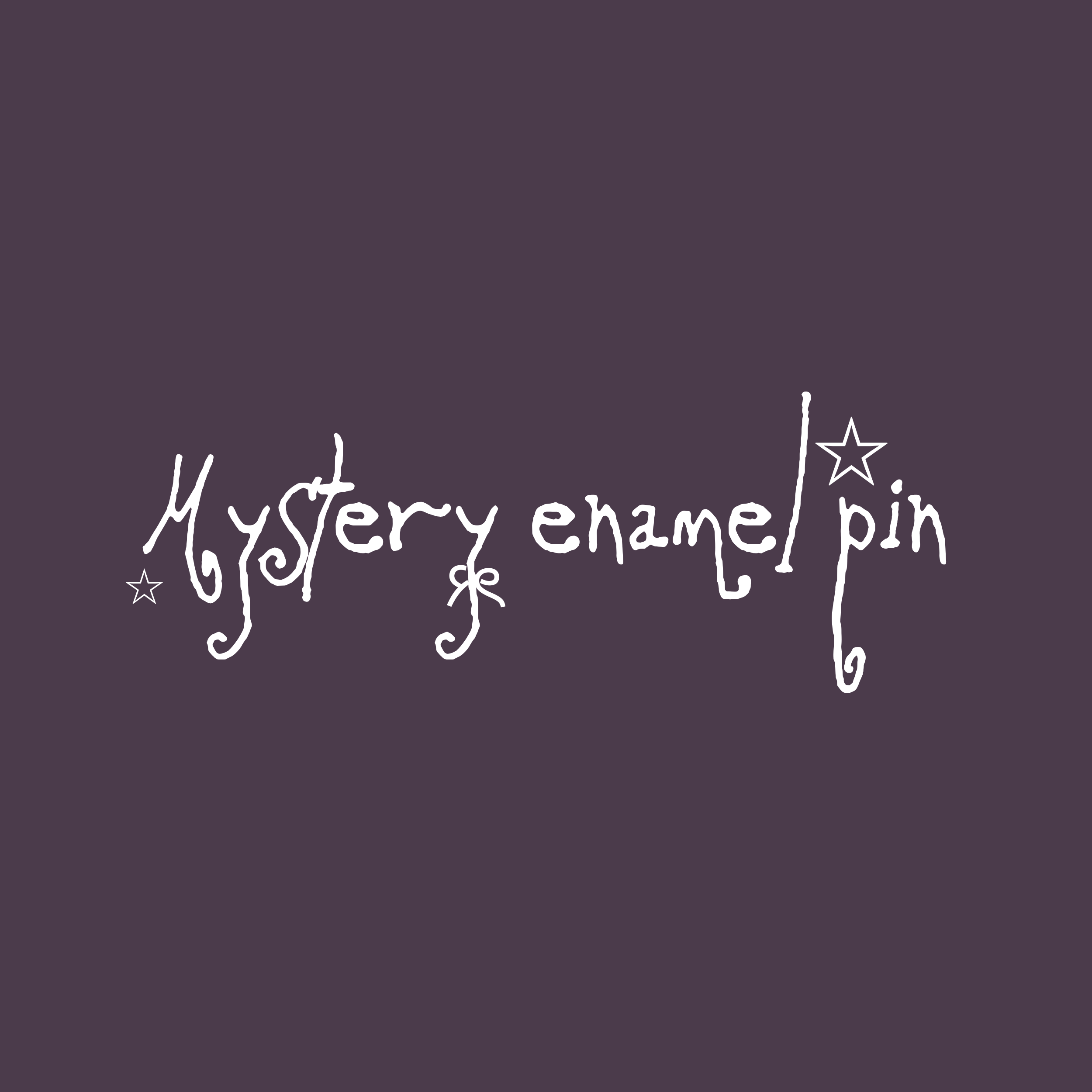 Mystery enamel pin