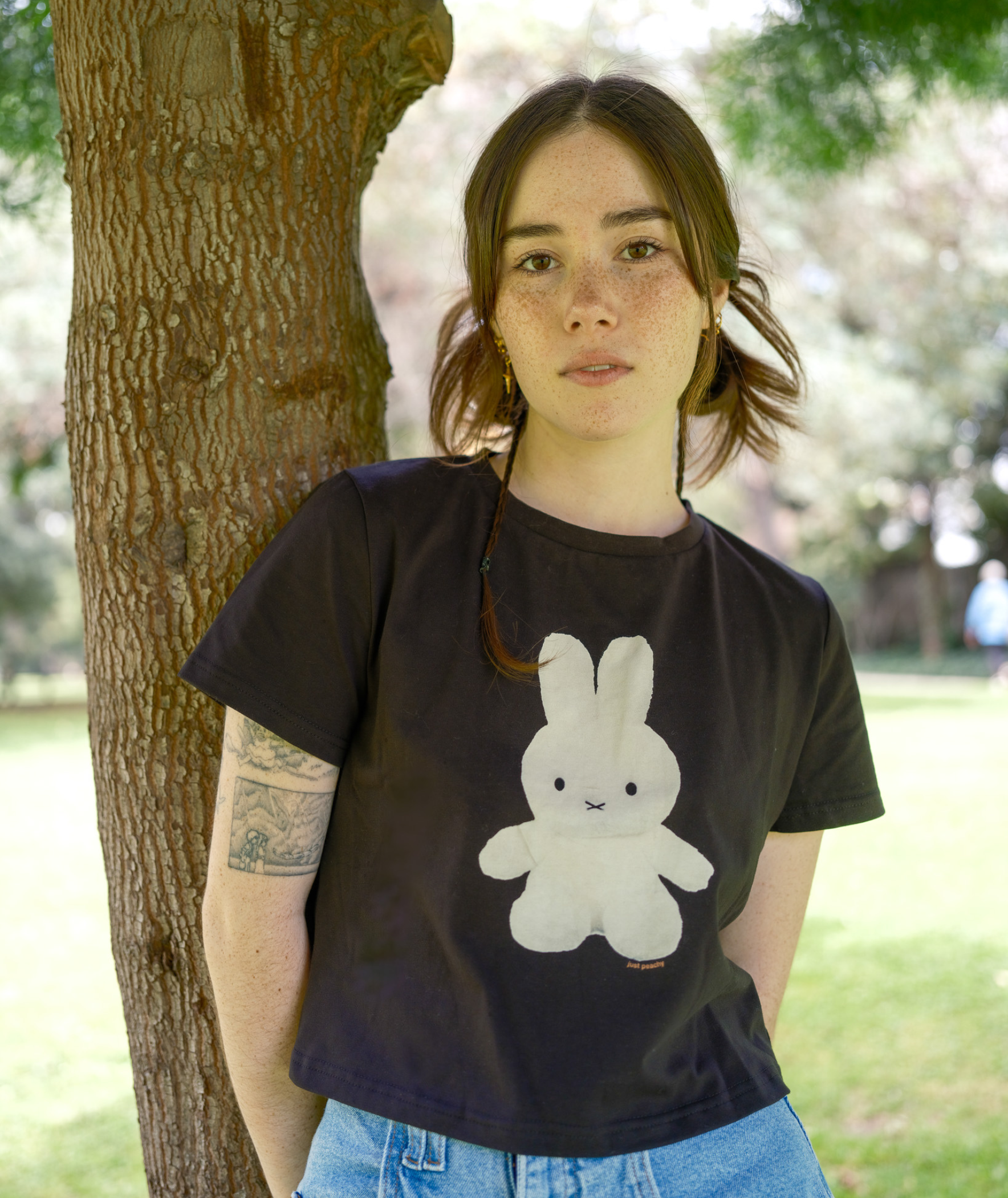 Black Miffy Plush Tee – Just Peachy Black Miffy Plush Tee – Just Peachy