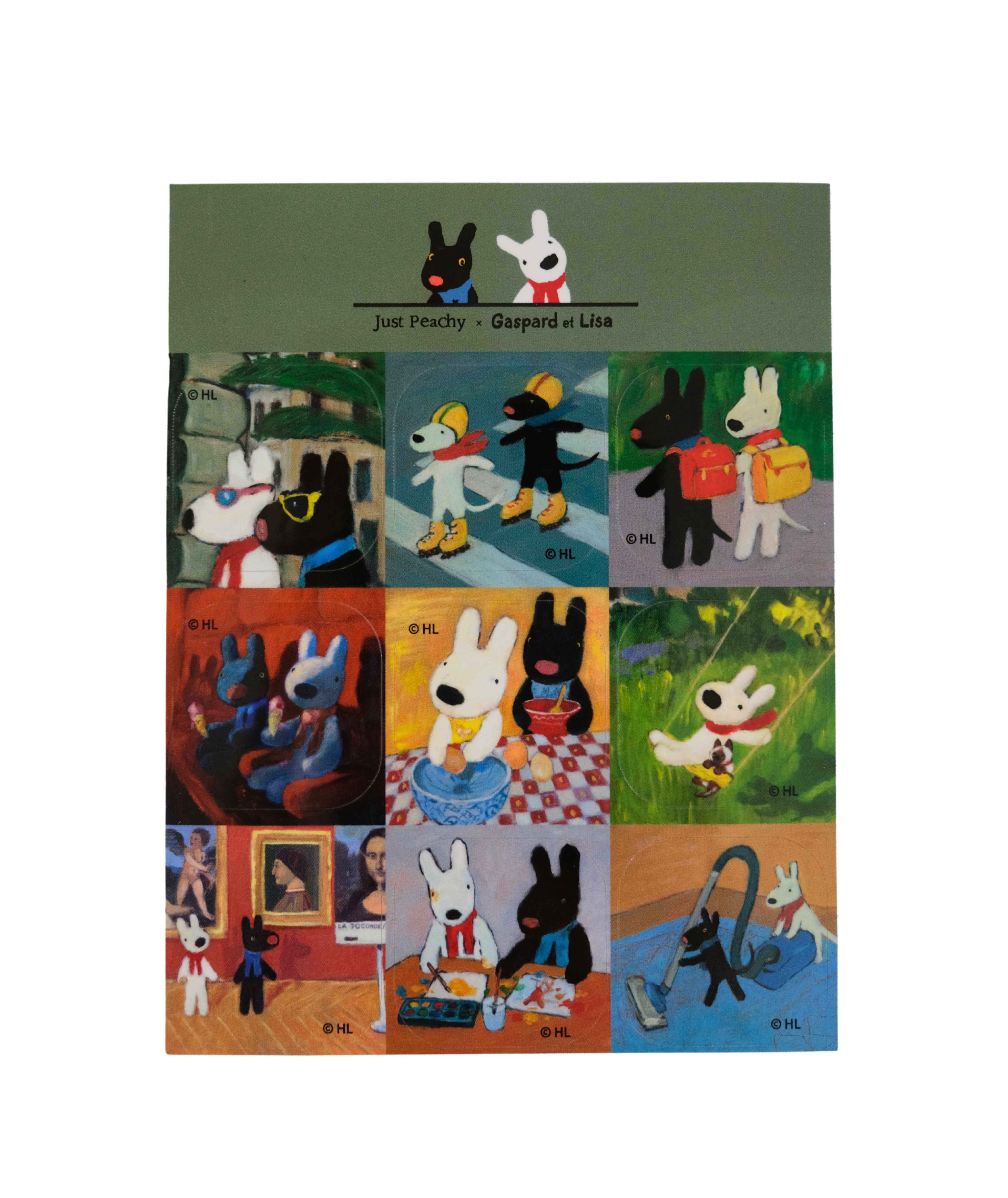 Gaspard et Lisa Doing things Sticker sheet