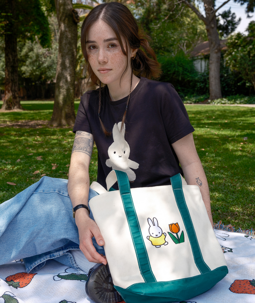 Miffy Market Tote Bag Just Peachy
