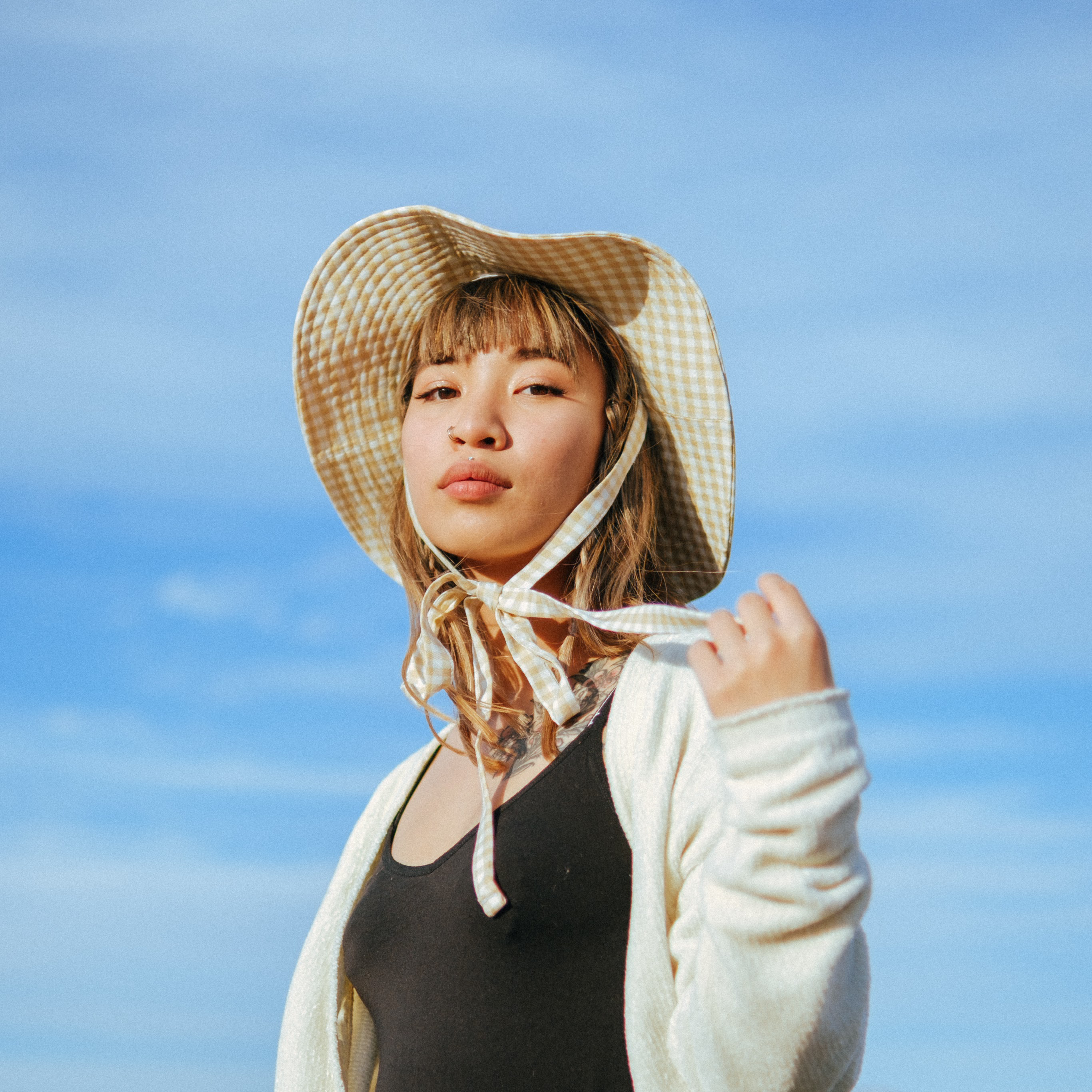 Gingham Sunhat