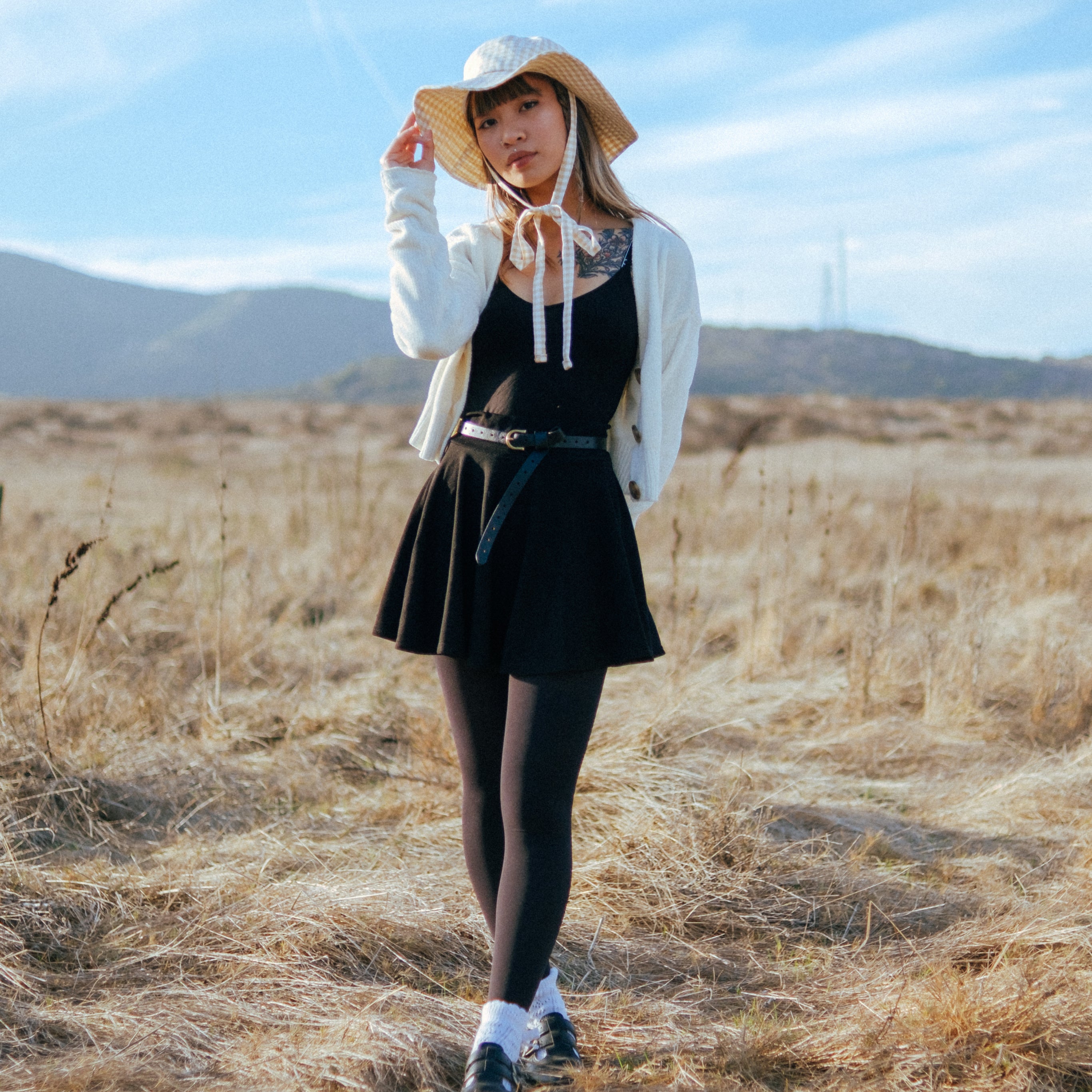 Gingham Sunhat